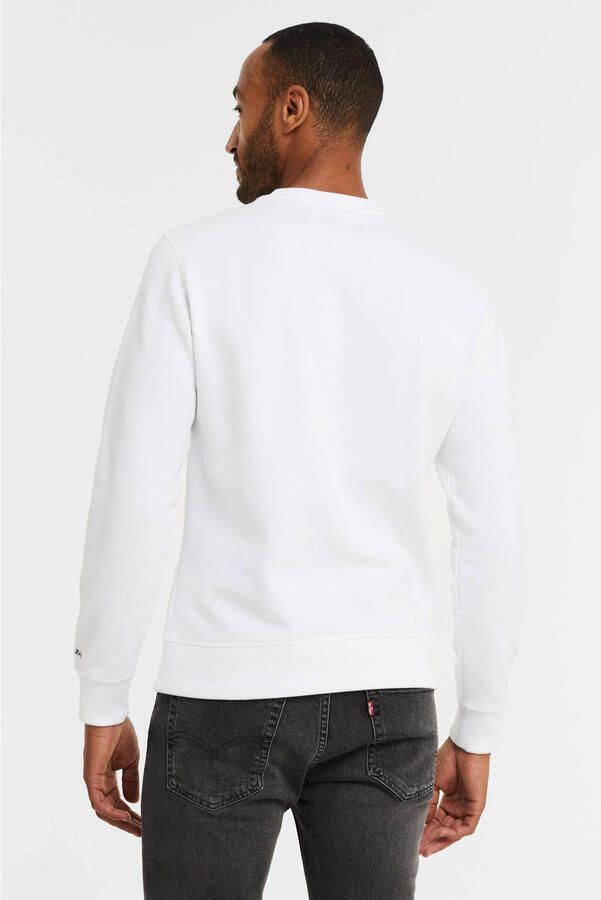 Calvin Klein Basic Sweatshirt Loose Fit Ronde Hals Lange Mouwen White Heren - Foto 3