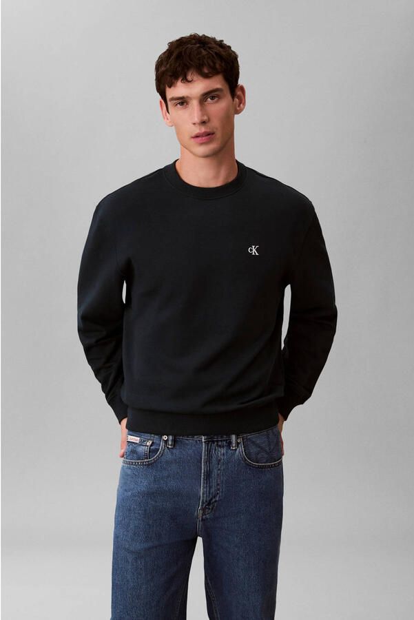 Calvin Klein Jeans Sweatshirt van puur katoen