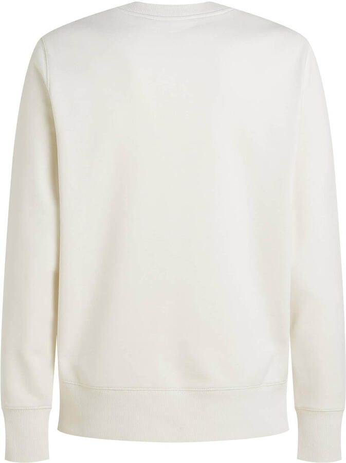 CALVIN KLEIN Heren Truien & Vesten Label Crew Neck Ecru - Foto 5