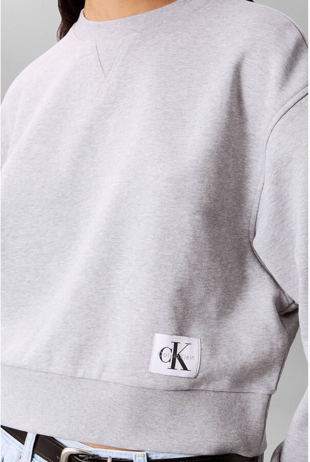 CALVIN KLEIN JEANS sweater met logo grijs - Foto 2