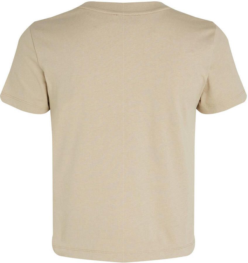 CALVIN KLEIN Dames Tops & T-shirts Placed Institutional Baby Tee Zand - Foto 5