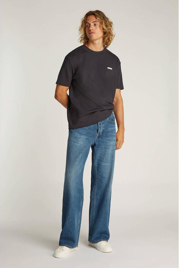 CALVIN KLEIN Heren Polo's & T-shirts Label Tee Zwart - Foto 6