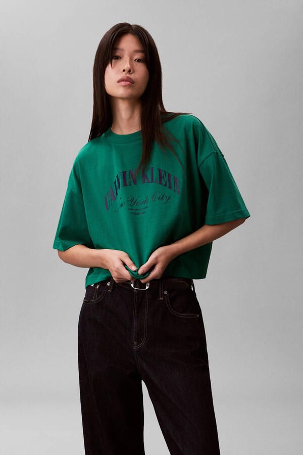 Calvin Klein Jeans Kort T-shirt met logoprint