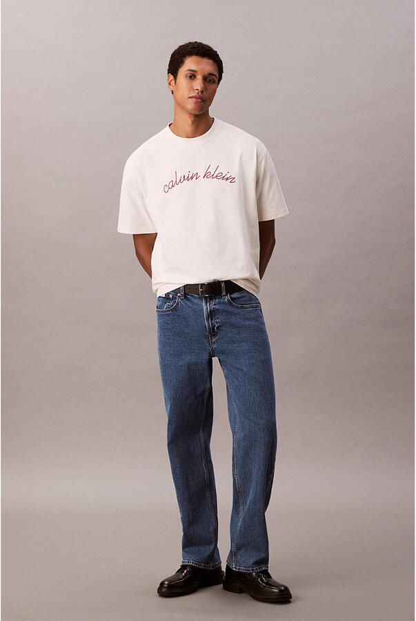 Calvin Klein Jeans T-shirt Korte Mouw SS CENTER CHAIN STIT LV04RC225G