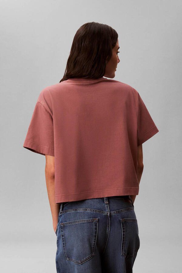 CALVIN KLEIN JEANS T-shirt lichtbruin - Foto 3