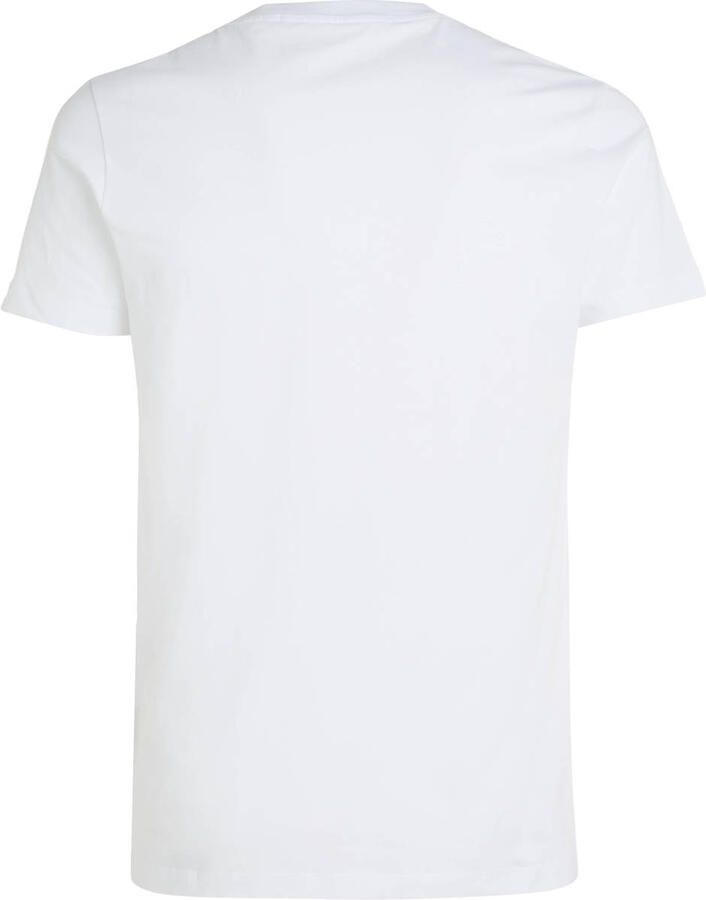 Calvin Klein Jeans Witte Print Heren T-shirt White Heren - Foto 4