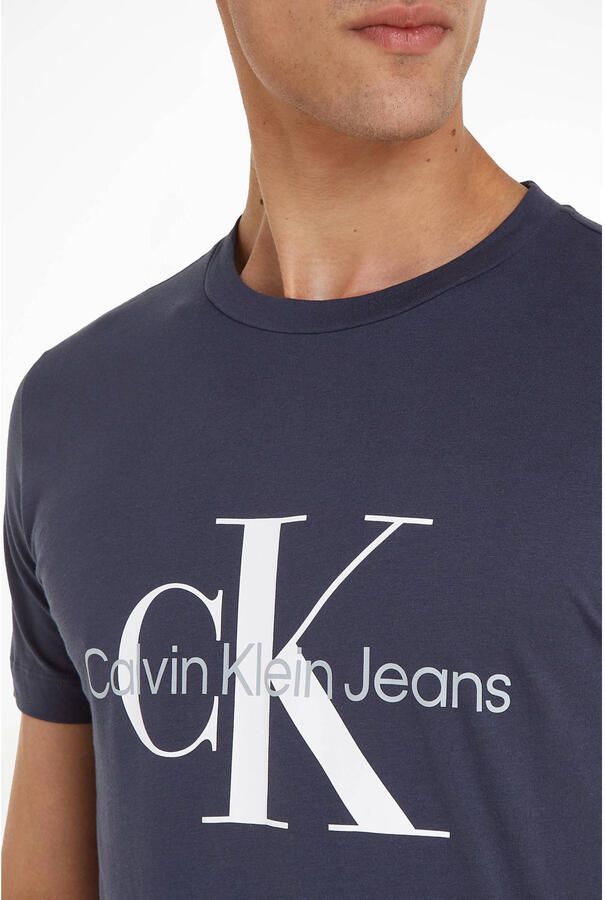 Calvin Klein Jeans Heren Blauw Print T-shirt Blue Heren