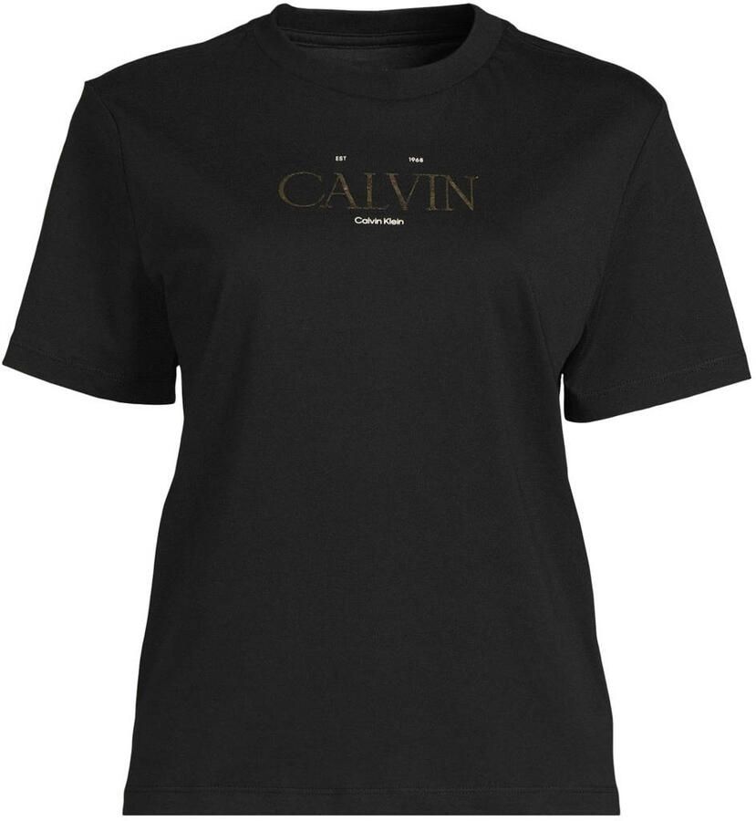 CALVIN KLEIN JEANS T-shirt met logo zwart