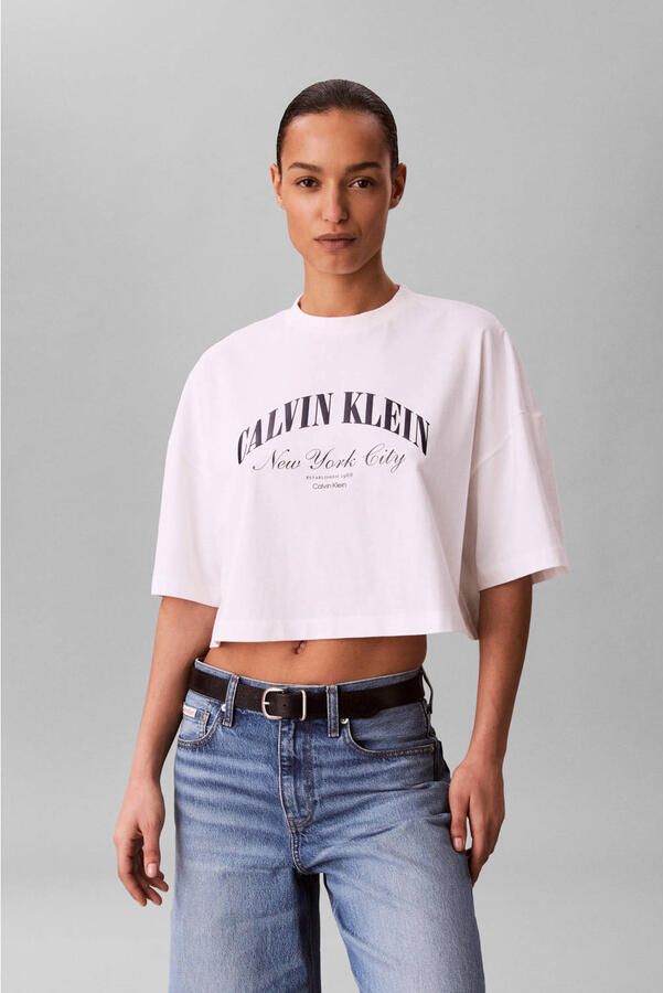 Calvin Klein Jeans Kort T-shirt met logoprint