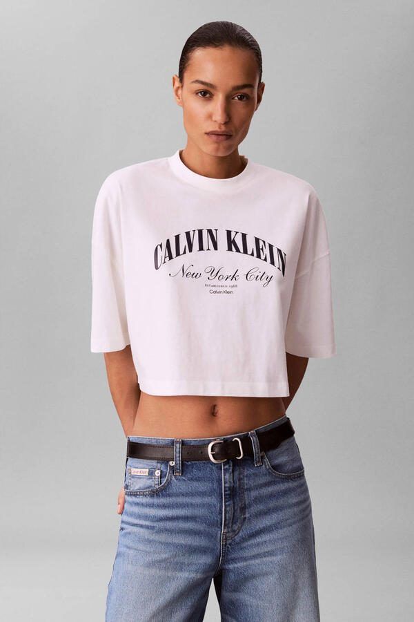 Calvin Klein Jeans Kort T-shirt met logoprint - Foto 2