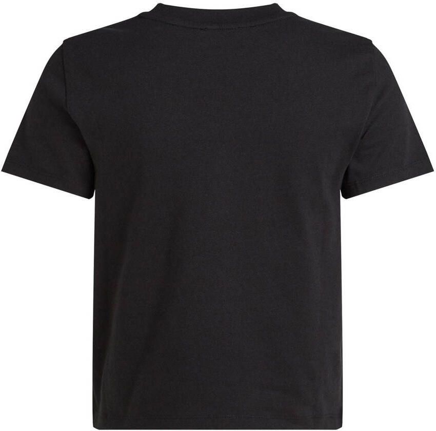 CALVIN KLEIN Dames Tops & T-shirts Placed Institutional Baby Tee Zwart - Foto 5