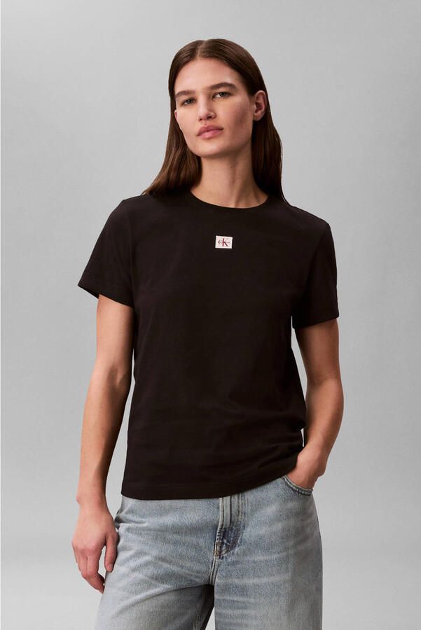 Calvin Klein Jeans regular fit T-shirt van puur katoen