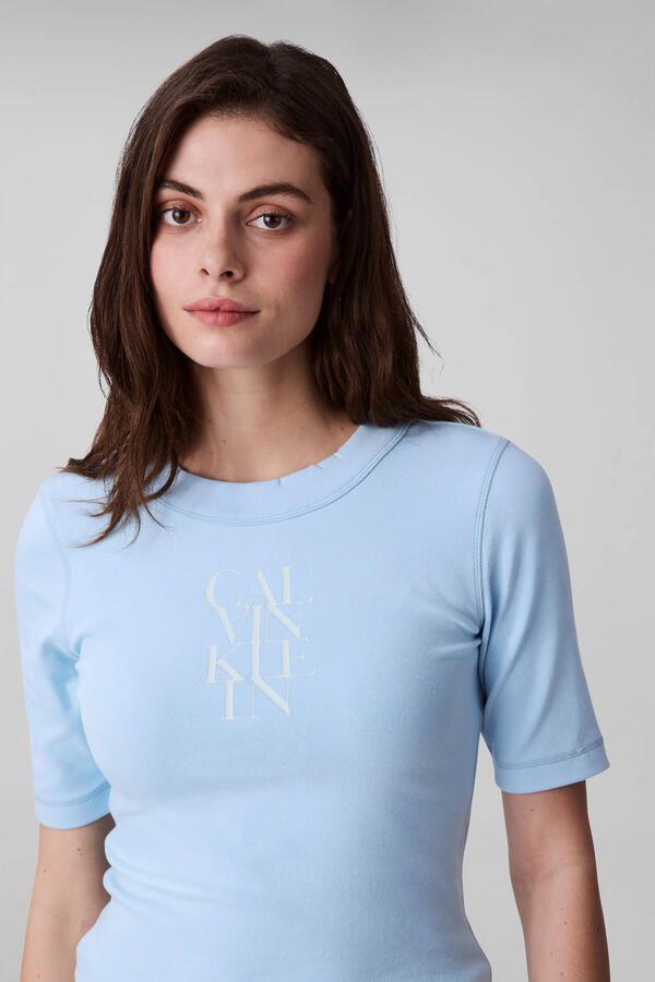 CALVIN KLEIN JEANS top blauw - Foto 3