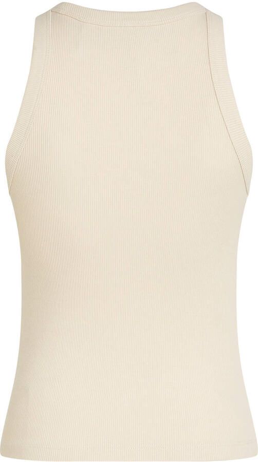 CALVIN KLEIN Dames Tops & T-shirts Varsity Rib Tank Beige - Foto 7