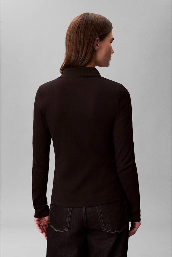 Calvin Klein Jeans Shirt met lange mouwen met labeldetail - Foto 2