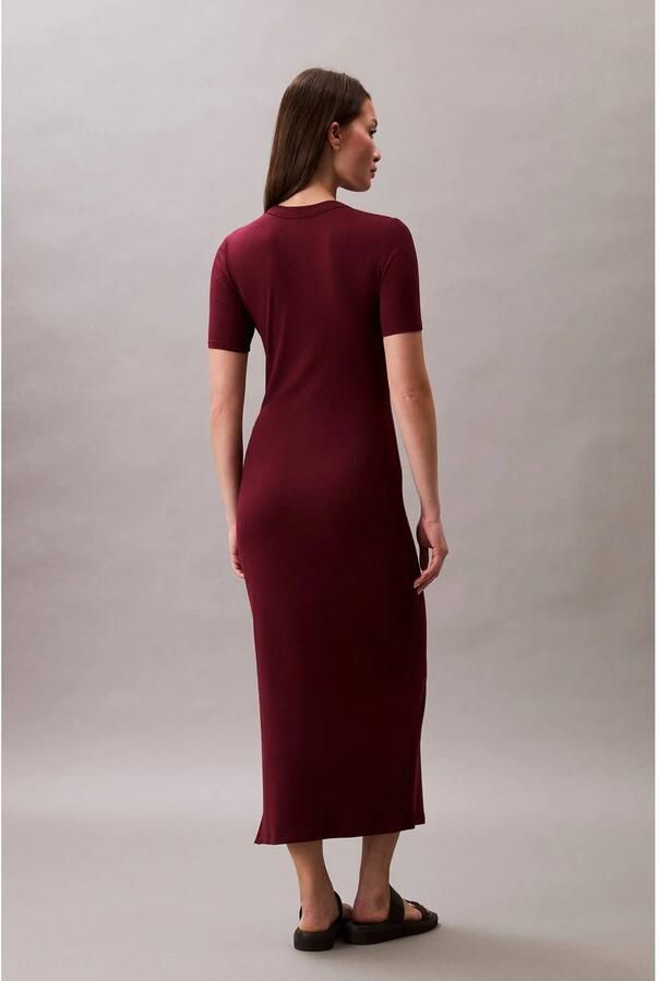 Calvin Klein Jeans Lange Jurk A MODAL RIB SS DRE LV044C902G - Foto 5