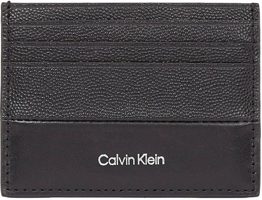 Calvin Klein Leren Heren Kaarthouder Lente Zomer Collectie Black Heren - Foto 3