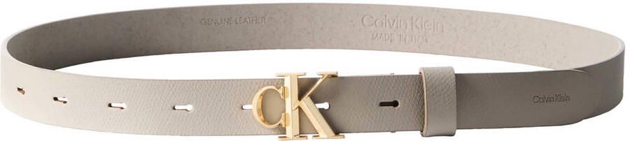 Calvin Klein leren riem beige