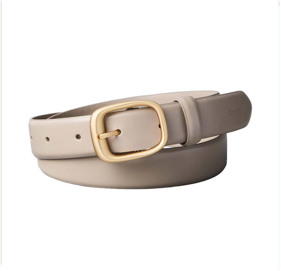 Calvin Klein leren riem beige