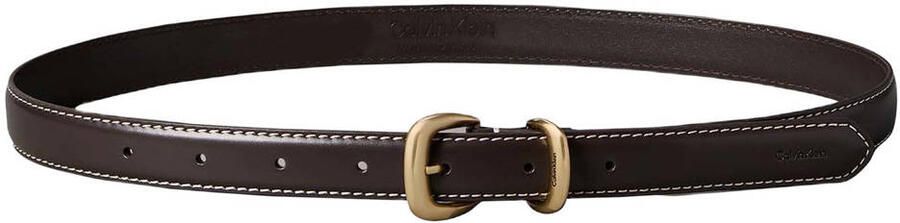 Calvin Klein leren riem donkerbruin
