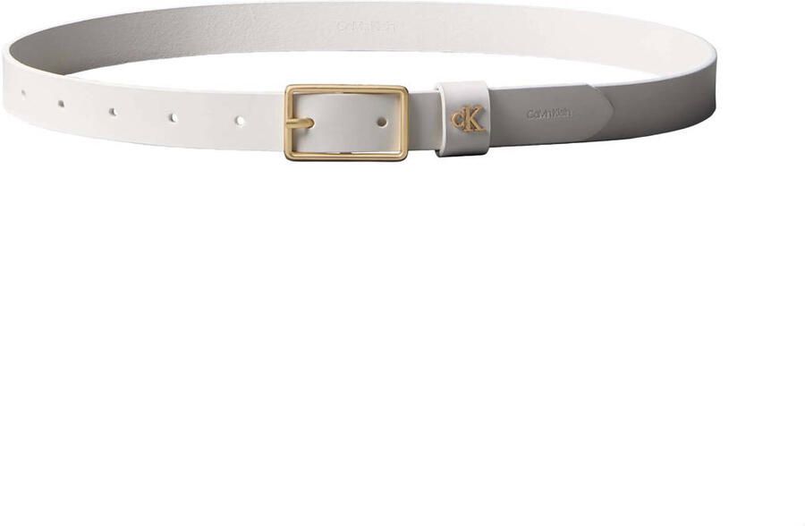 Calvin Klein leren riem ecru - Foto 2