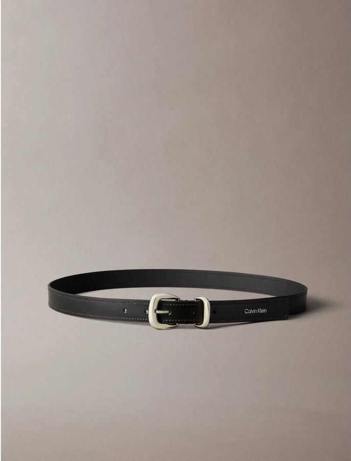 Calvin Klein Leren riem Regular fit verstelbare maat