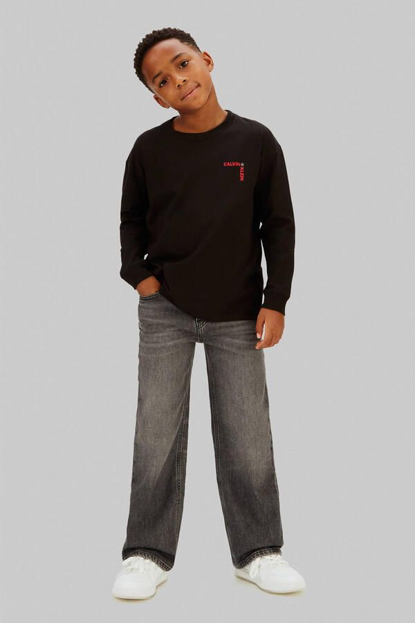 Calvin Klein longsleeve met backprint zwart - Foto 3
