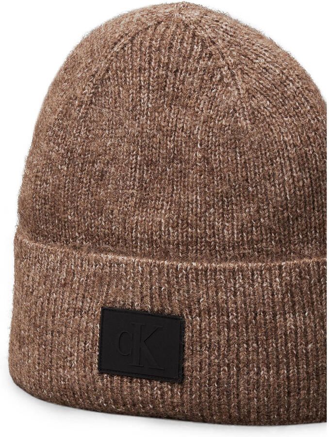 Calvin Klein Jeans Bruine Logo Cap voor Mannen Brown Heren