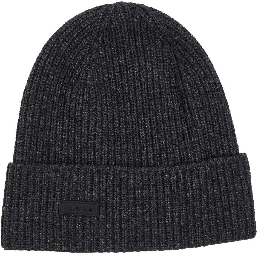 Calvin Klein Grijze Volwassen Beanie Gray Heren