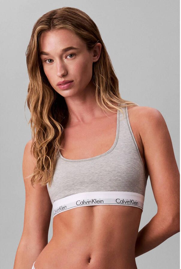 Calvin Klein Underwear Icon Cotton Bralette Grijs- Dames Grijs