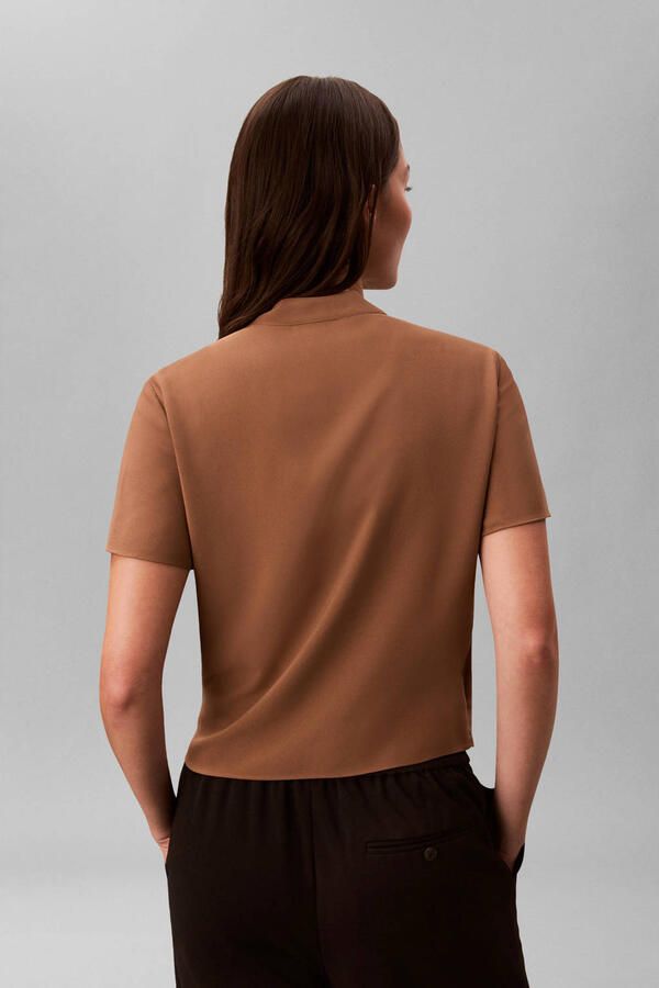 Calvin Klein overslagtop bruin - Foto 3