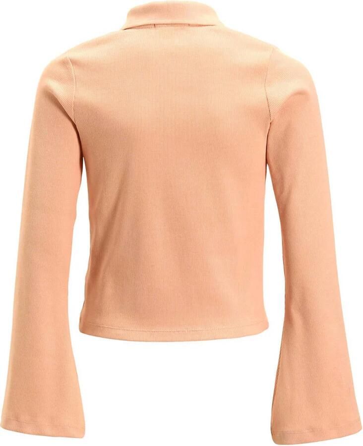 Calvin Klein polo RIB SLIM lichtroze Meisjes Stretchkatoen Polokraag Effen 116 - Foto 3