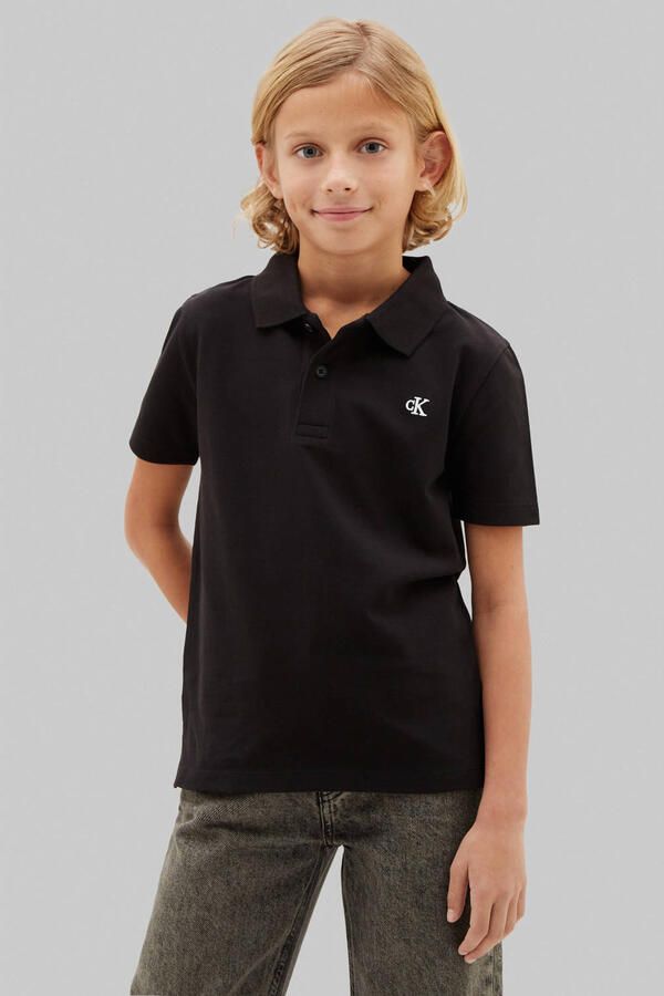 Calvin Klein Jeans regular fit poloshirt van katoenmix