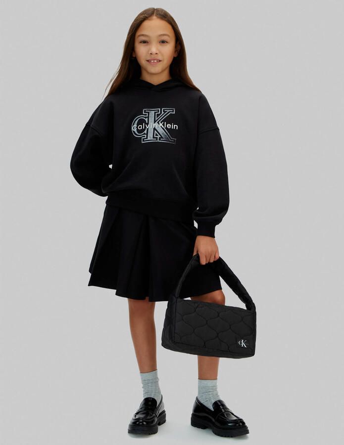 Calvin Klein quilted schoudertas zwart