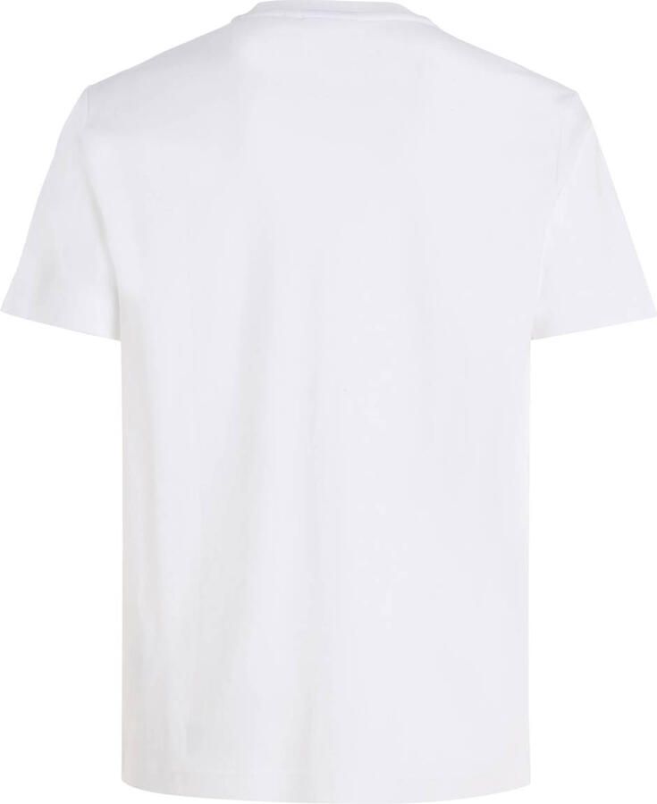 Calvin Klein T-shirt Micro Logo van dikke winterjersey met logoprint