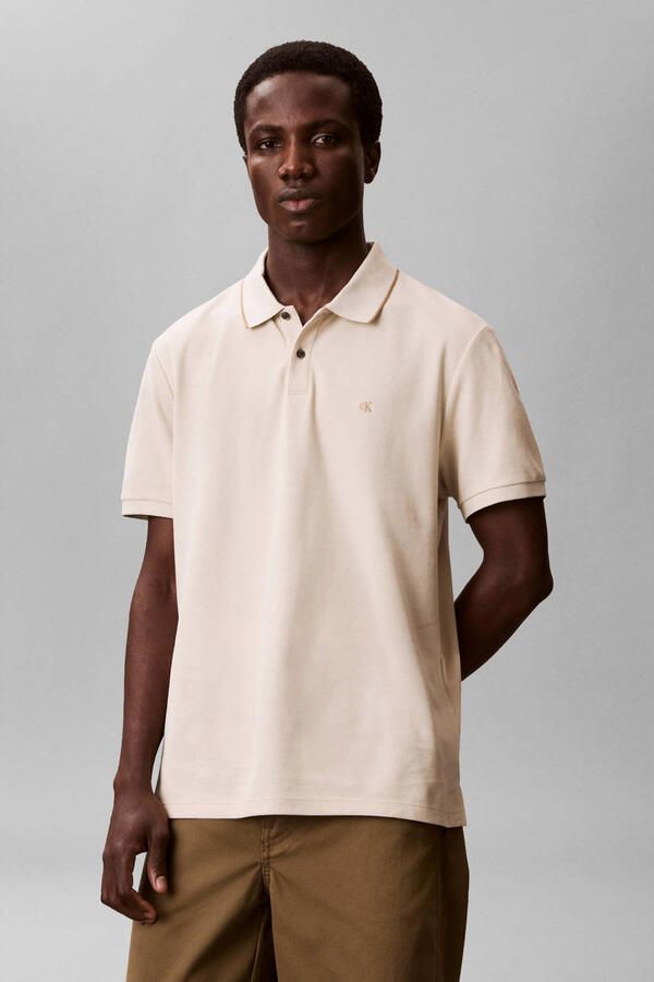 CK Calvin Klein poloshirt met gestikt logo van puur katoen - Foto 1