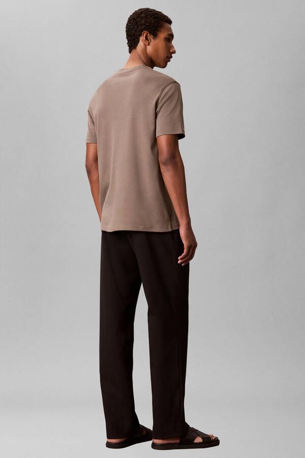 Calvin Klein regular T-shirt bruin - Foto 2