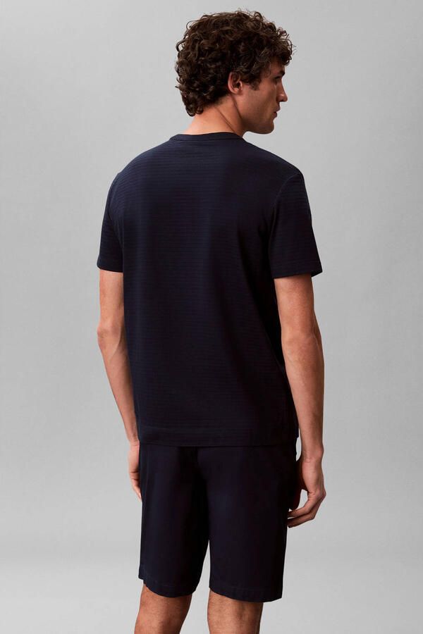 Calvin Klein regular T-shirt donkerblauw - Foto 2