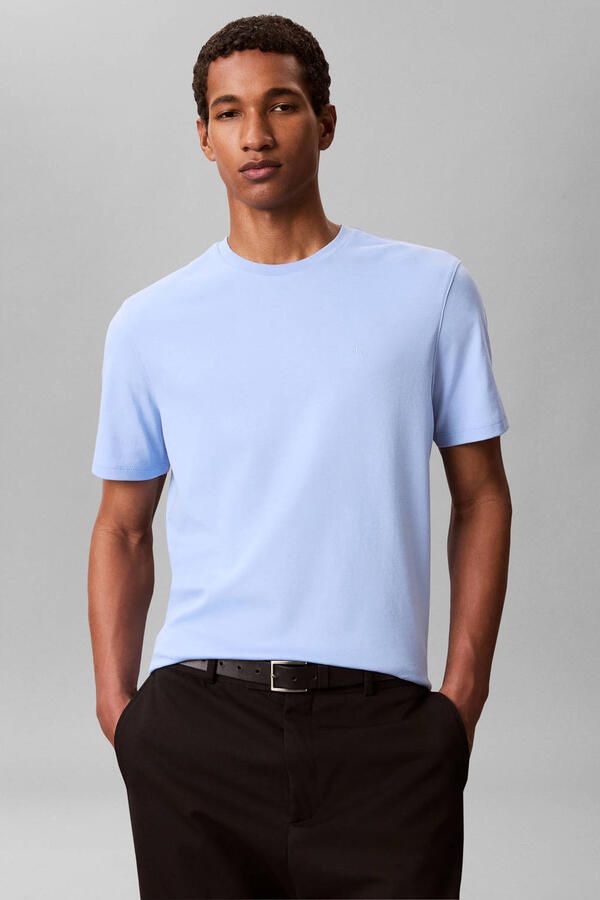 Calvin Klein regular T-shirt lichtblauw
