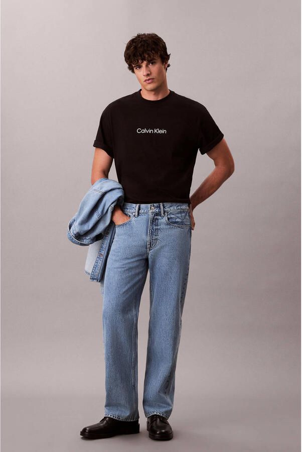 Calvin Klein relaxed T-shirt zwart - Foto 3