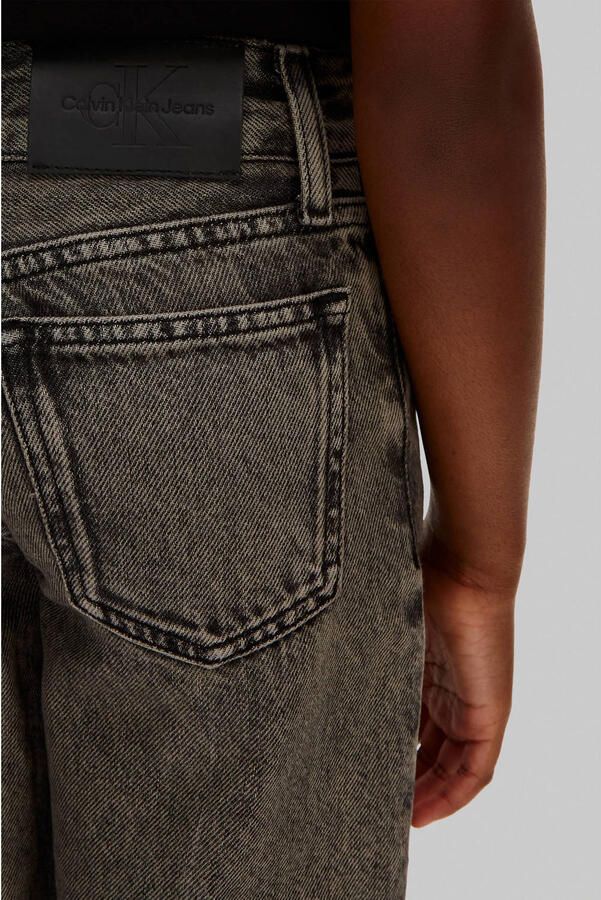 Calvin Klein relaxed wide leg jeans black denim - Foto 2