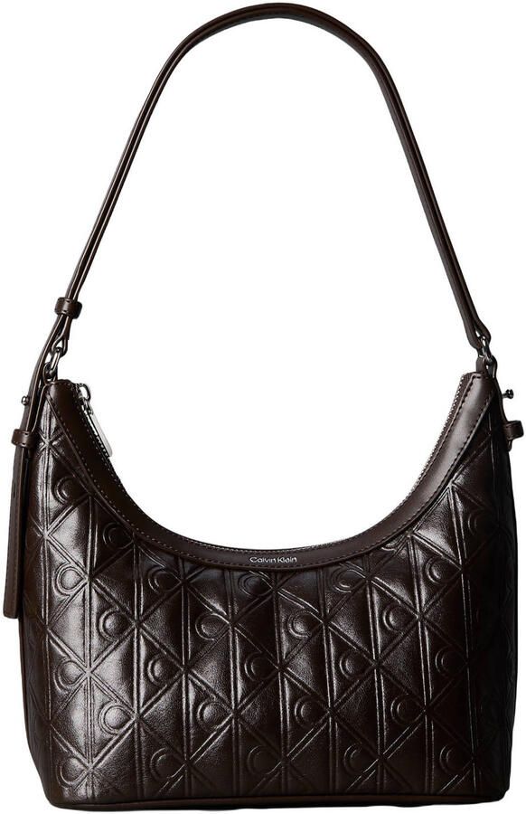 CK Calvin Klein Handtas met all-over reliëflogo