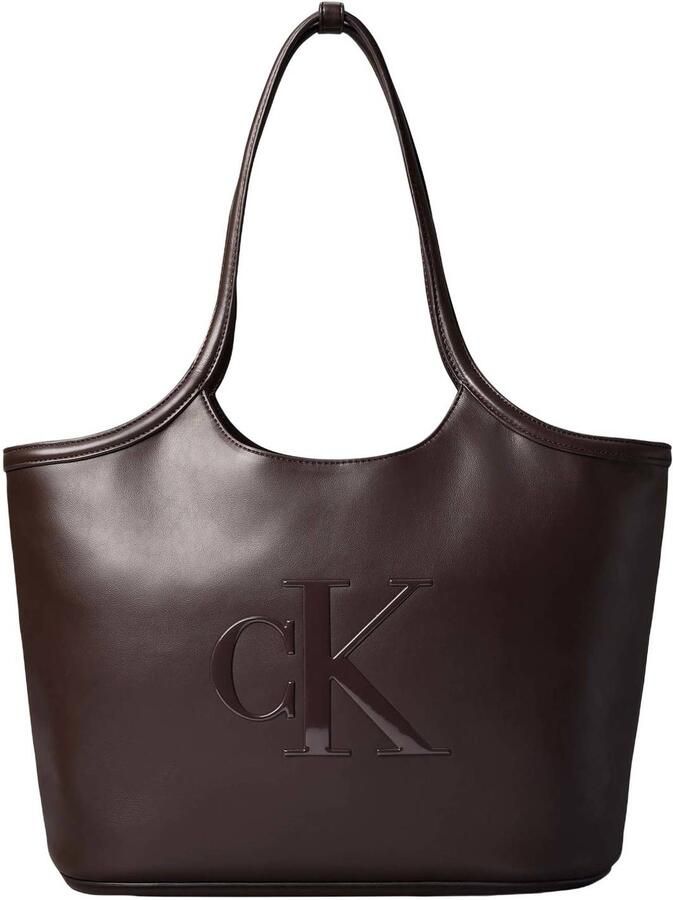 Calvin Klein shopper Bold donkerbruin