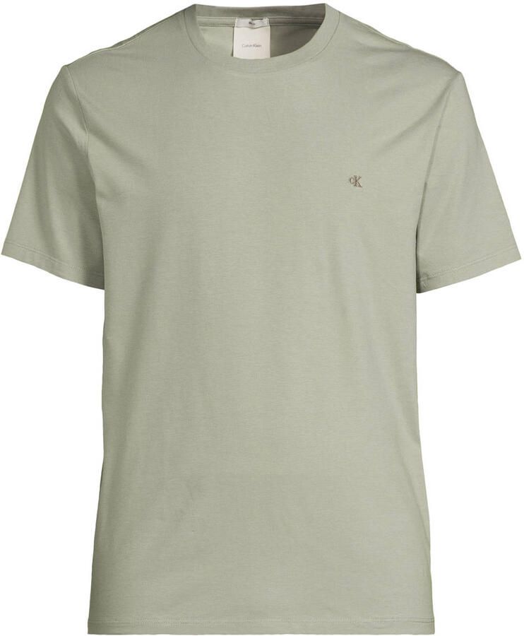 Calvin Klein slim T-shirt lichtgroen