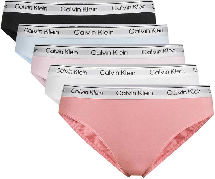 Calvin Klein Brazilian slip 5PK BIKINI met logoband (5 stuks Set van 5) - Foto 3