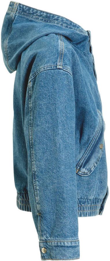 Calvin Klein spijkerjas modern blue Blauw Meisjes Denim Capuchon Effen 176