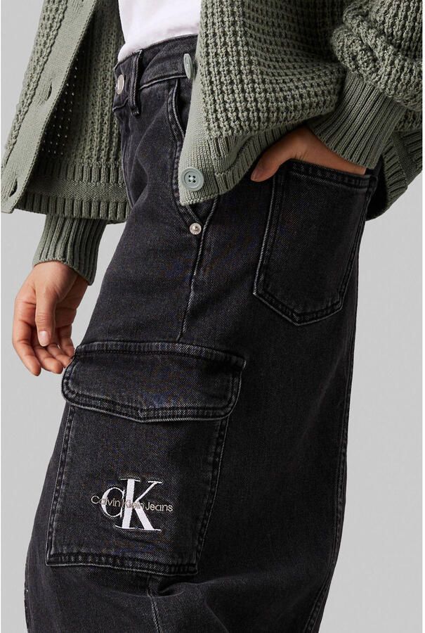 Calvin Klein spijkerrok grey denim Grijs Meisjes Katoen Effen 164