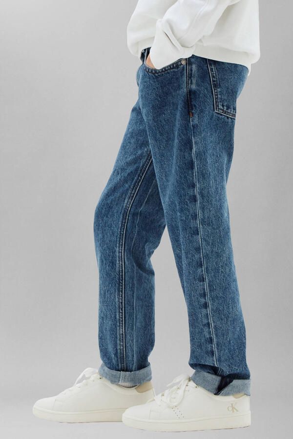 Calvin Klein straight leg jeans mediumblauw - Foto 2