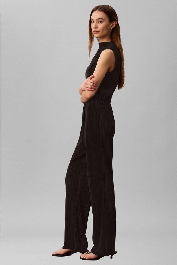 Calvin Klein straight regular waist broek zwart - Foto 2
