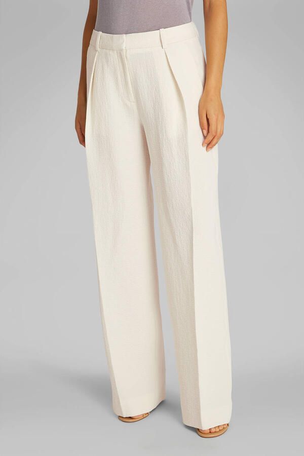 Calvin Klein straight regular waist pantalon wit